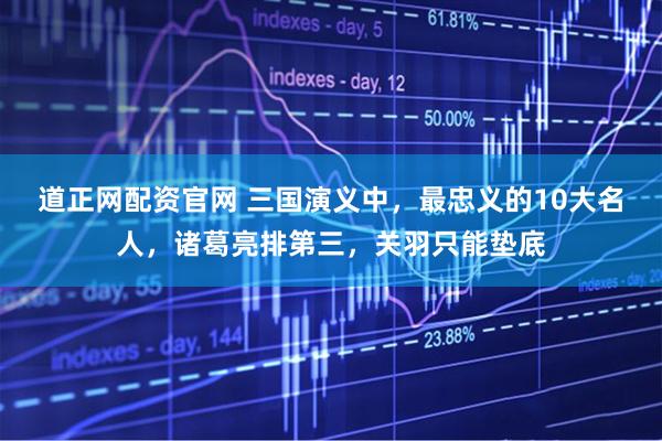 道正网配资官网 三国演义中，最忠义的10大名人，诸葛亮排第三，关羽只能垫底